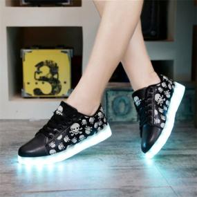 img 2 attached to Step Up Your Style With DoGeek Led Shoes: Women'S 15 Color Light Up Sneakers