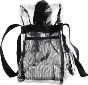 img 3 attached to Streamlined Style: Dapaser'S Stadium-Approved Clear Bag For Event-Goers