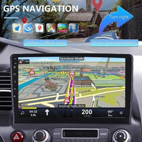 img 1 attached to Обновите свой Honda Civic с помощью автомобильной стереосистемы Android с сенсорным экраном HD 10,1 дюйма — Wi-Fi, GPS, Mirror Link, резервная камера и многое другое!