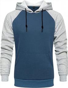 img 4 attached to Pullover Hooded Sweatshirt For Men With Kanga Pocket - DUOFIER Hoodies