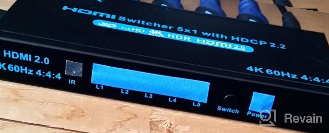 img 1 attached to SGEYR 4K@60Hz 5X1 HDMI Switch - 5 Port HDR IR Remote, 2.0 HDCP 2.2, Full HD/3D Compatible With //DVD///Projector review by Jayshawn Webb