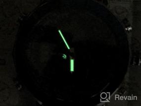 img 7 attached to Водонепроницаемые светодиодные аналоговые кварцевые деловые часы с роскошным силиконовым ремешком для мужчин и мальчиков от Weicam