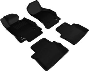 img 4 attached to 3D MAXpider Complete All Weather Cadillac Interior Accessories best for Floor Mats & Cargo Liners