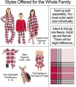 img 2 attached to 🎄 Family Matching Plaid Flannel Pajama Sets - SleepytimePJs Christmas Collection