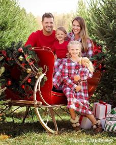 img 1 attached to 🎄 Family Matching Plaid Flannel Pajama Sets - SleepytimePJs Christmas Collection