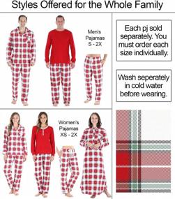 img 3 attached to 🎄 Family Matching Plaid Flannel Pajama Sets - SleepytimePJs Christmas Collection
