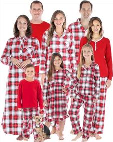 img 4 attached to 🎄 Family Matching Plaid Flannel Pajama Sets - SleepytimePJs Christmas Collection