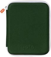 футляр для хранения аудиокарт yoto, зеленый лес - держатель для 64 карт yoto с застежкой-молнией - совместим с плеером yoto и мини-аудиокартами для детей логотип