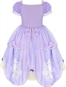 img 3 attached to Transform Your Little Girl Into A Princess With Jurebecia'S Christmas Dress-Up Costume!