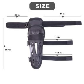img 1 attached to BRAVORD Motorcycle Adjustable Sections Unisex