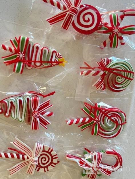 img 1 attached to 8 Pieces Christmas Candy Ornaments Lollipop Ornament Xmas Decor Candy Cane Hanging Decorations Fake Candy Canes Crafts For Xmas Wreath Xmas Tree Party Supplies review by Brandon Wong