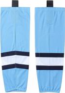 team color dry fit ice hockey socks for youth to adult - ealer hs100 series logo