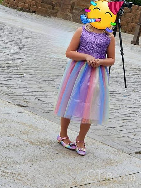 img 1 attached to 👸 Sparkling Super Fairy Flower Rainbow Princess Girls' Dresses - Magical Clothing for Playful Fashionistas review by Dawn Phelps