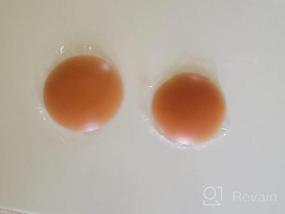 img 5 attached to Silicone Nipple Covers For Women - Invisible, Reusable, And Adhesive Breast Petals By MUQU
