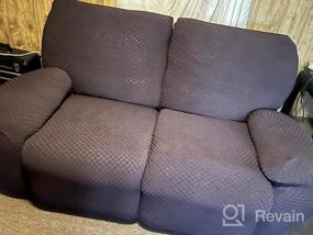 img 7 attached to Protect Your Recliner In Style - YEMYHOM'S Stretch Slipcover With Side Pocket And Anti-Slip Bottom