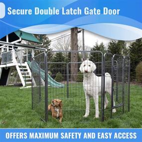 img 1 attached to 🏢 Iconic Pet Heavy Duty Metal Tube Playpen: Premium Exercise & Training Solution, 32" Height