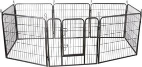 img 4 attached to 🏢 Iconic Pet Heavy Duty Metal Tube Playpen: Premium Exercise & Training Solution, 32" Height