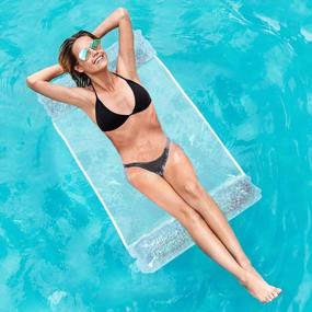 img 4 attached to HeySplash Inflatable Pool Floats For Adults - Versatile Pool Rafts For Saddle, Lounge Chair, Bed, Drifter - Ideal Pool Toys For Water Sports And Beach Fun