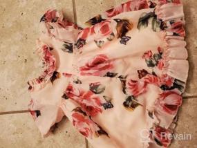 img 6 attached to Adorable Toddler Girls Flower Print Ruffles Princess Dress - KMBANGI Sundress Clothes Outfit