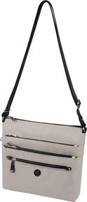 img 4 attached to Beside Buena Crossbody Footstep Grey Women's Handbags & Wallets via Crossbody Bags