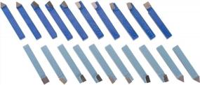 img 1 attached to 1/2-Inch Grizzly G9777 Carbide-Tipped Tool Bit Set, 20 Pieces