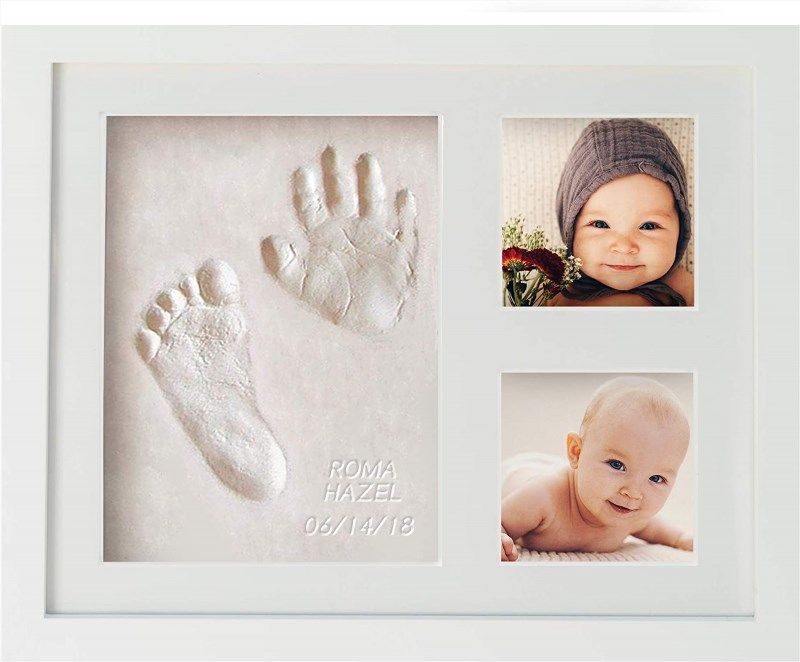 Baby Hand and Footprint Kit in Rustic Farmhouse Frame, for Baby Registry  Baby Handprint Kits Baby Footprint Kit Baby Nursery Decor 