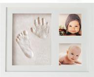 wavhello baby handprint & footprint frame kit, clay casting & photo memory keepsake frame, baby registry gift & baby shower, baby boy gift & baby girl gift - first impressions logo