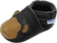 👞 yihakids leather moccasins crawling slippers: ultimate boys' shoes for comfort and style! logo