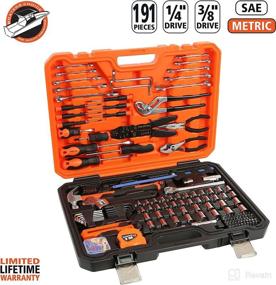 img 3 attached to 🛠️ Versatile Boat Tool Kit - Great Neck 191 Piece Marine Tool Set with Water Resistant Case - Chrome Plated, Orange (MS191)
