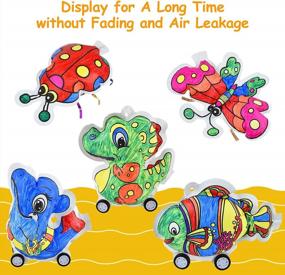img 1 attached to Воздушные шары-раскраски для детей - набор из 5 штук с 8 маркерами для мальчиков и девочек в возрасте от 3 лет и старше
