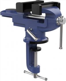 img 4 attached to Nuovoware 3-Inch Table Vise: Portable, Universal Clamp-On Tool For Woodworking And Metalworking Projects