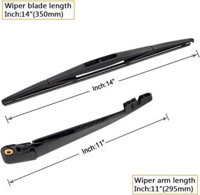 img 3 attached to 🔧 Enhance Performance: AUTOBOO Rear Wiper Arm Blade for Honda CRV CR-V Acura MDX 2007-2011 - OEM Long Life Accessories