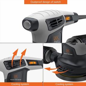 img 1 attached to KEKOY 6 Variable Speed 13000RPM Random Orbit Sander W/ Vacuum Hose & 18Pcs Sandpapers - High Performance Dust Collection System For Woodworking!