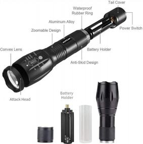 img 3 attached to High Lumen Tactical Flashlight With 5 Modes, Zooming And Water Resistance - Ideal For Camping, Hiking, Emergencies And Outdoor Activities By KEPEAK LED