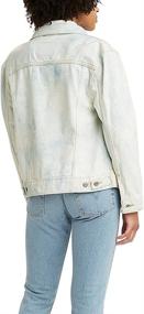 img 2 attached to Levis Ex Boyfriend Trucker Jackets Concrete Women's Clothing ~ Coats, Jackets & Vests