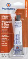 🔍 pack of 12 permatex 81730-12pk flowable silicone windshield and glass sealer, 1.5 oz. logo