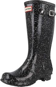 img 4 attached to 🌈 Glitter Wellington Boots for Little Boys - HUNTER Original Shoes