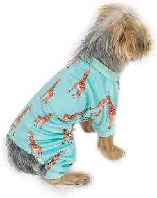 img 1 attached to 🐶 CuteBone Puppy Clothes: Small Dogs Onesie, Cows & Giraffe 2 Pack - 2SY08L - Trendy Pet Apparel