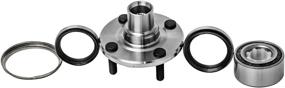 img 2 attached to 🚗 Chevrolet Prizm Geo Prizm Toyota Corolla Front Wheel Hub and Bearing Assembly Compatible AUQDD 518507 x2 (Pair) [Non-ABS 4 Lug Hub Repair Kit]