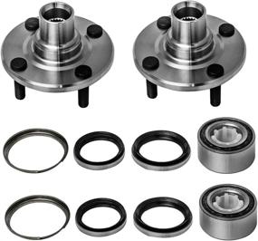 img 4 attached to 🚗 Chevrolet Prizm Geo Prizm Toyota Corolla Front Wheel Hub and Bearing Assembly Compatible AUQDD 518507 x2 (Pair) [Non-ABS 4 Lug Hub Repair Kit]