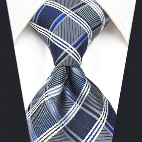 img 3 attached to 👔 Level up your style with SHLAX WING's Check Extra Necktie for Men's Accessories