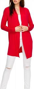 img 4 attached to EttelLut Women'S Lightweight Long Cardigan Wrap Sweater For Comfy Work And Travel In Summer