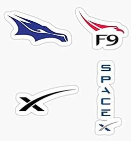 img 2 attached to 🚀 SpaceX Logo Bundle Sticker for Auto, Wall, Laptop, Cell, Truck - High-Quality Sticker Graphic for Windows, Cars, Trucks