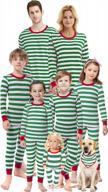 christmas family matching cotton pajamas set for women, men, and kids - long sleeve sleepwear jammies for xmas holidays logo