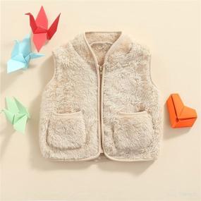 img 3 attached to Tiacham Toddler Waistcoat Sleeveless Outerwear Apparel & Accessories Baby Boys and Clothing