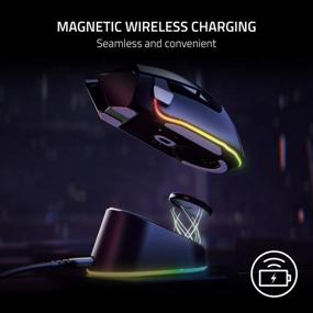 img 3 attached to Razer Mouse Dock Pro With Wireless Charging Puck: Magnetic Wireless Charging - Integrated HyperPolling 4K Hz Transceiver - Anti-Slip Base - Chroma RGB Lighting - Classic Black