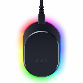 img 4 attached to Razer Mouse Dock Pro With Wireless Charging Puck: Magnetic Wireless Charging - Integrated HyperPolling 4K Hz Transceiver - Anti-Slip Base - Chroma RGB Lighting - Classic Black