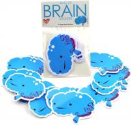 i heart guts bag of brain stickers — 15 мозговых наклеек — набор виниловых наклеек логотип