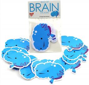 img 4 attached to I Heart Guts Bag Of Brain Stickers - 15 Brain Stickers - Vinyl Sticker Pack