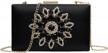 women velvet evening clutch bag formal wedding party handbag purse wallet logo